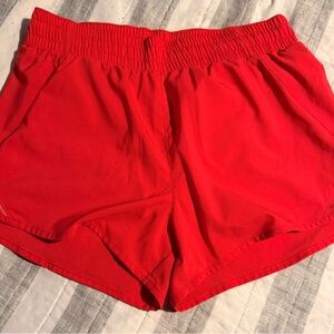 All in Motion Vibrant Red Women's Athletic Shorts
